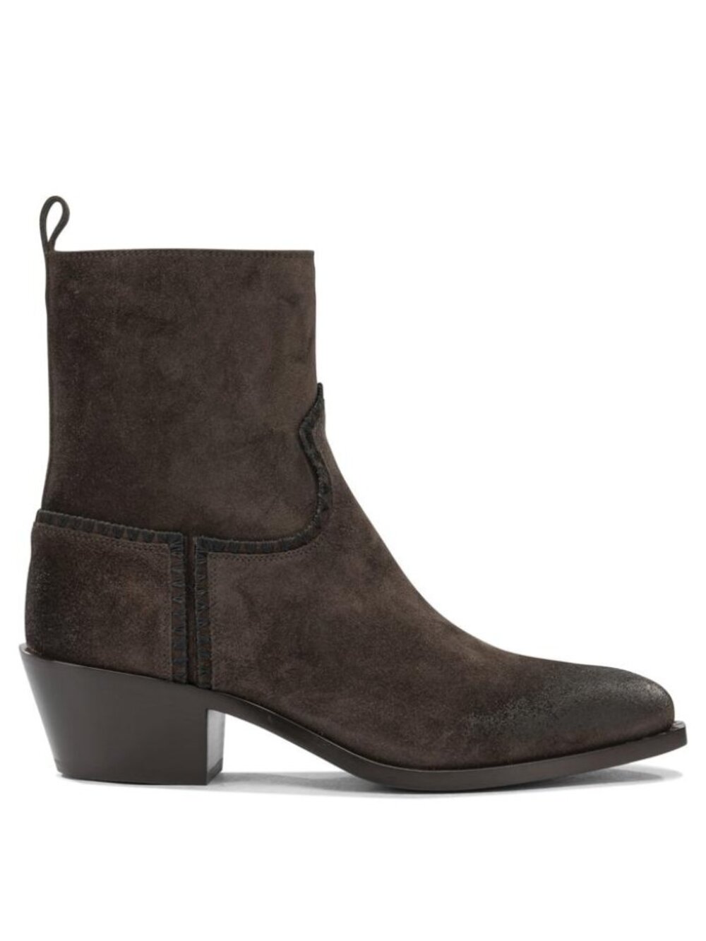 Sartore Velour 45Mm Ankle Boots With Zipper IT 39 Women
